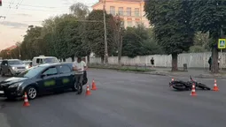 На Перемоги в Луцьку легковик зіткнувся з мотоциклом