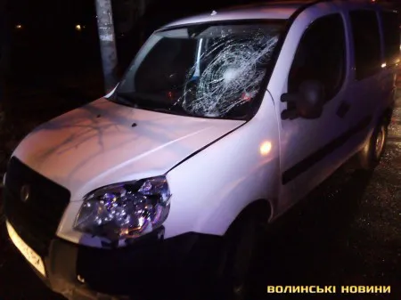 У новорічну ніч у Луцьку збили пішохода (фото)