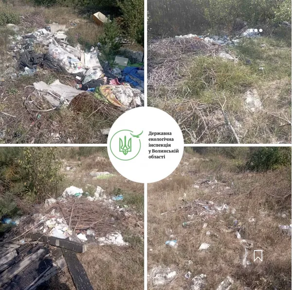 Замість смітника – у поле: на Камінь-Каширщині виявили чотири звалища