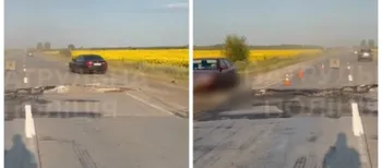 Траса з Луцька на Київ зруйнувалась від спеки: де саме (відео)