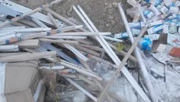 На луцьке сміттєзвалище вивозили люмінесцентні лампи