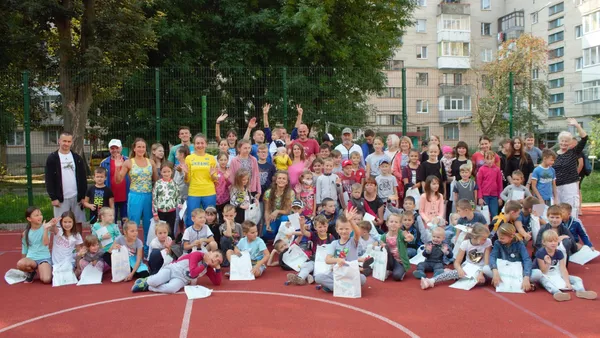 Як лучани робили зарядку разом з олімпійцями (фото)