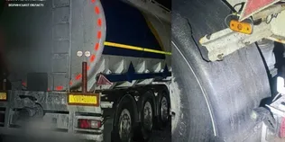 Збив огорожу та втік: поблизу Луцька патрульні розшукали п'яного водія вантажівки (фото)