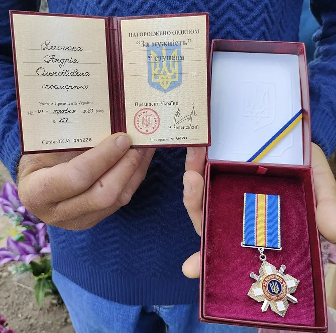 Рідним загиблого Героя з Волині вручили його орден «За мужність» (фото)
