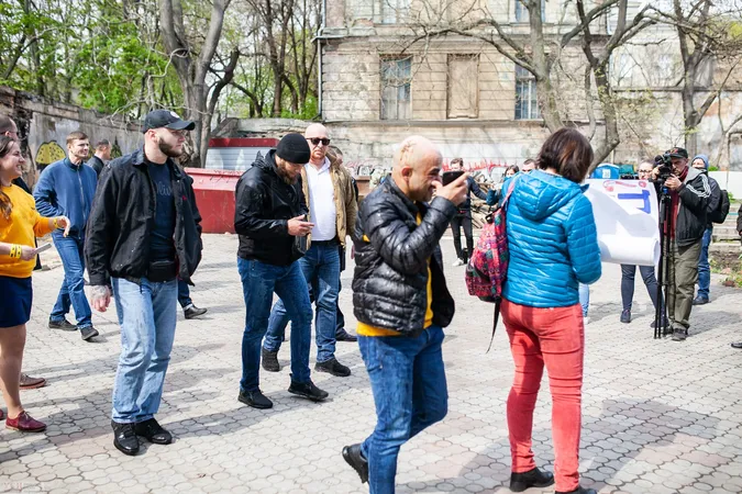 В Одесі на Мустафу Найєма вилили відро нечистот (фото)