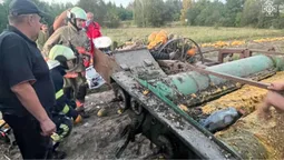Волинському фермеру затисло ногу в комбайні (фото)