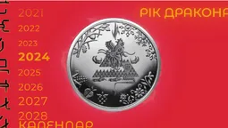 Нацбанк випустив пам'ятну монету «Рік Дракона» з присвятою ЗСУ (відео)