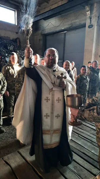 Бійці князівської бригади з Волині відзначили Великдень на фронті (фото)