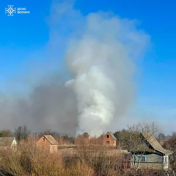 Волинь палає: за добу сталося 15 пожеж (фото)