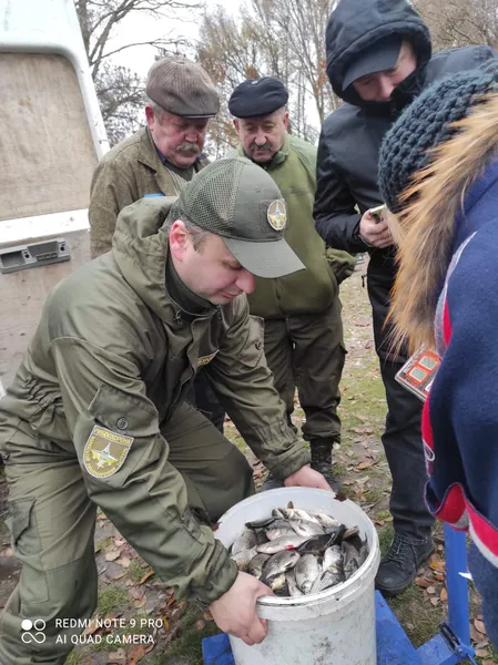 До Ковельського водосховища випустили понад пів тонни коропів, карасів та білих амурів (фото)