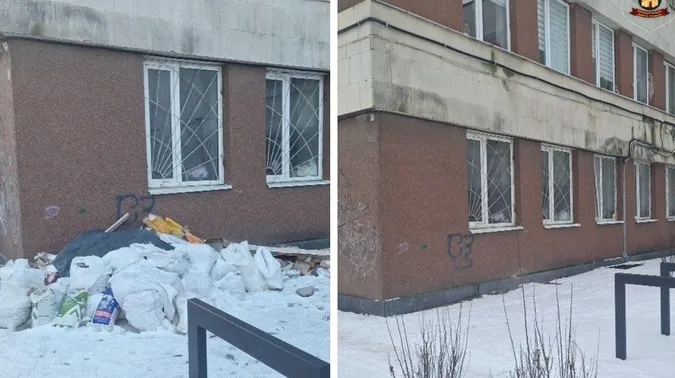 Під РАЦСом Луцька лишили гору сміття (фото)
