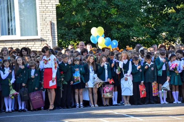 «Сонний» і «квітковий» перший дзвоник в луцьких школах (фото)