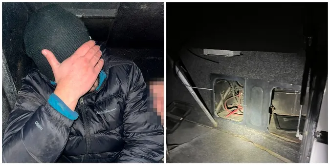Волиняни везли в Польщу двох чоловіків у багажнику автобуса (фото)