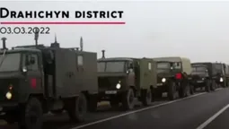 Червоний прямокутник: у Білорусі помітили пересування техніки в бік України (відео)