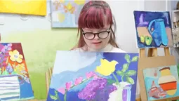У Луцьку відбулася виставка картин «сонячної» лучанки (фото)