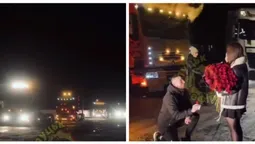 💍💖 Феєричне освідчення: на Волині далекобійник оригінально попросив руки і серця у коханої (відео)