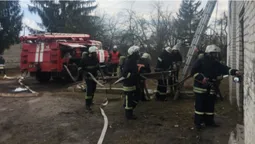 «Пожежа» у локачинській гімназії: рятували вчителя (фото)
