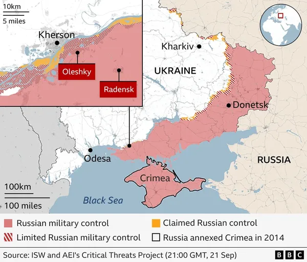 В окупованих Олешках на Херсонщині люди з голоду їдять бур'яни (фото)
