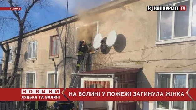 У Володимирі в пожежі загинула пенсіонерка (фото, відео)