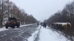На Волині перевернулася фура (фото)
