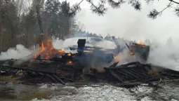 Згорів заміський будинок бізнесмена Мазепи, якого підозрюють у земельних махінаціях (відео)