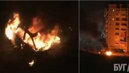 Було чутно вибух: у Нововолинську серед ночі горів автомобіль (фото, відео)