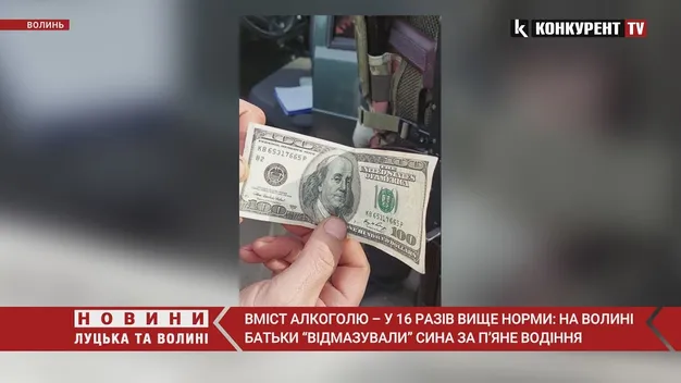 На Волині батьки п'яного водія тричі давали хабаря правоохоронцям (фото, відео)