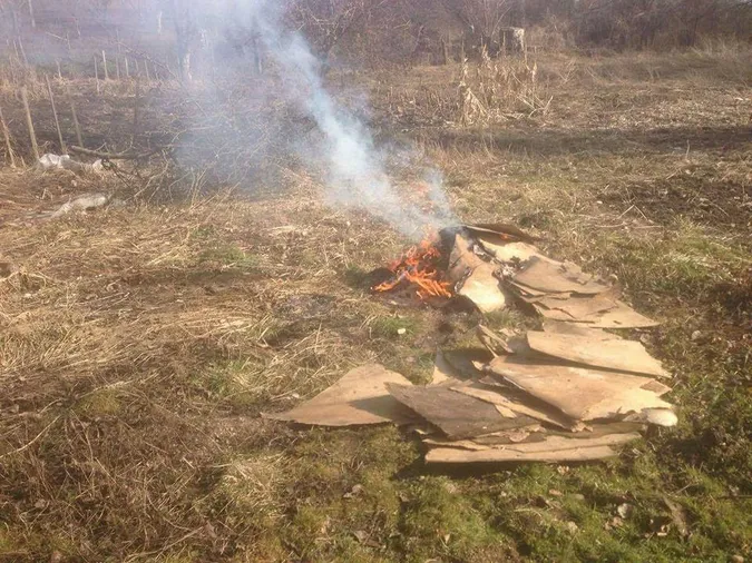 Лучанам загрожує штраф за спалення сухого листя чи побутових відходів 