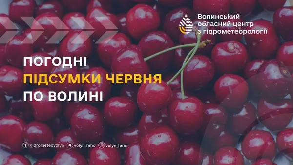 Тепліший за норму: погодні підсумки червня на Волині