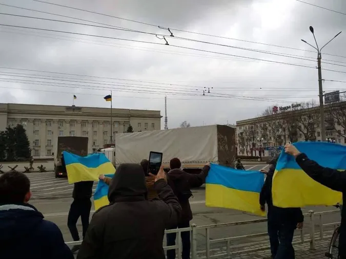 Російські окупанти залишили центр Херсона