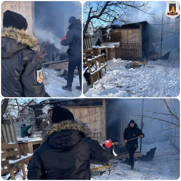 Луцькі муніципали допомагали рятувальникам гасити пожежу в дачному масиві (фото)