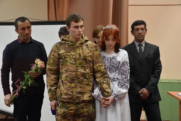 На Водохреще у Городищенській громаді військовослужбовець побрався зі своєю коханою (фото)