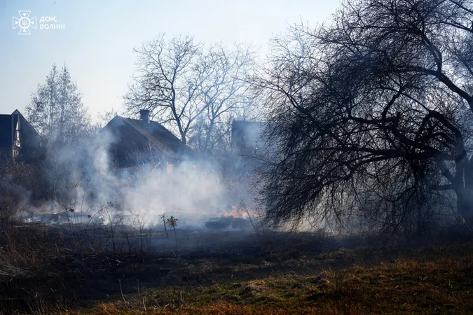 Вогонь дістався житлових будинків: на Волині за добу спалахнуло 13 пожеж (фото)