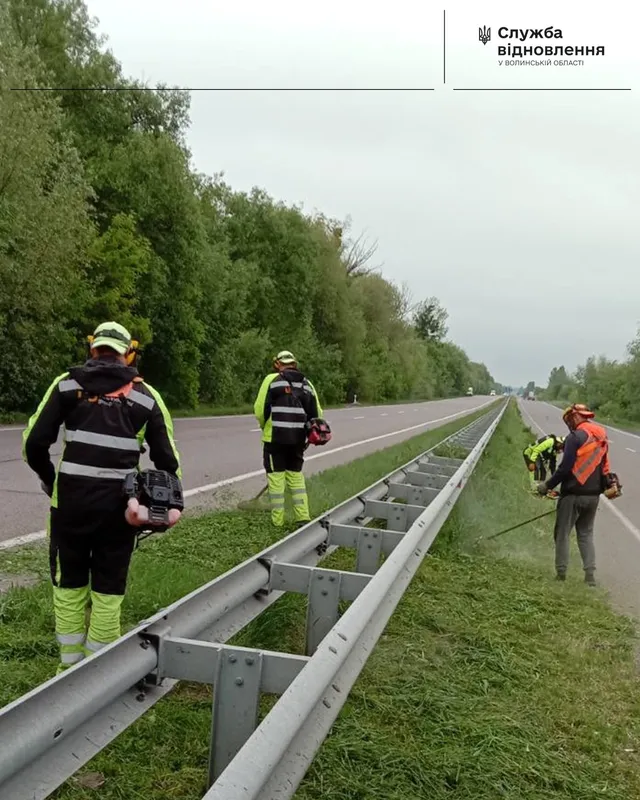 На Волині вздовж важливих доріг викошують траву: для чого (фото)