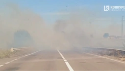 У Луцькому районі через густий дим від масштабної пожежі сталася ДТП (відео)