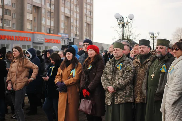 Прапори та сотні людей: як у Луцьку святкували День єднання (фото, відео)