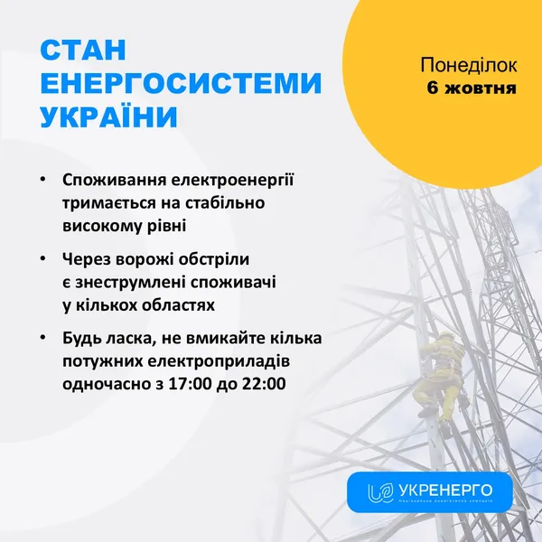 Ситуація в енергосистемі – непроста: українців просять не вмикати багато електроприладів