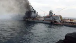 У мережі з’явилися перші фото підбитого крейсера «Москва», – ЗМІ (відео)