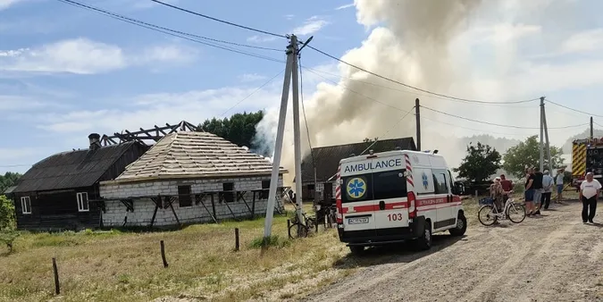 У Липинах горів житловий будинок (фото)