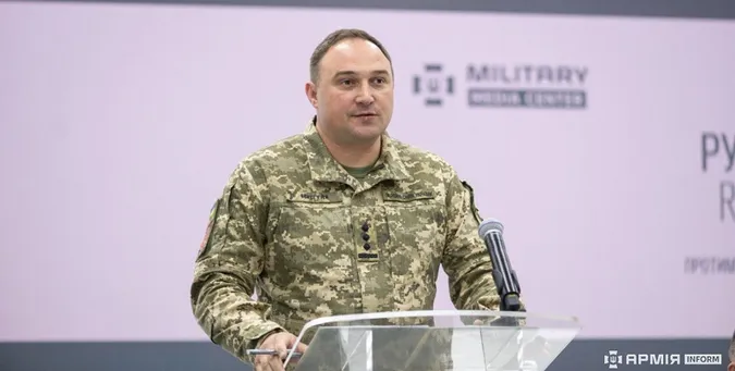 Начальник Головного управління протимінної діяльності, цивільного захисту та екологічної безпеки полковник Руслан Берегуля