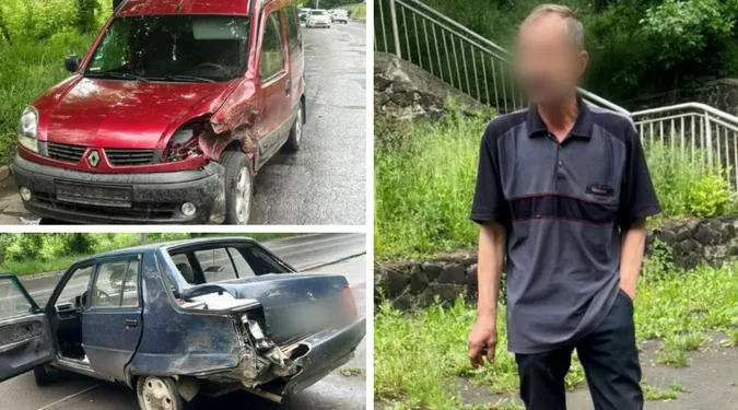 У Луцьку п'яний на «Славуті» виїхав на «зустрічку» і влупив у бік «рено» (фото)