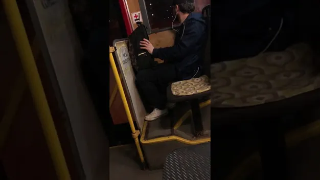 У Луцьку в тролейбусі мастурбував хлопець (відео 18+)