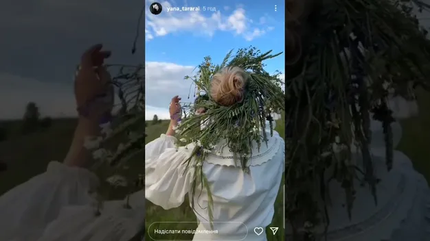Луцька колекціонерка вінтажу Яна Тарарай стрибала через вогнище на Івана Купала (відео)