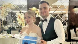 Волиняни на своєму весіллі зібрали понад 30 тисяч гривень для ЗСУ (фото)
