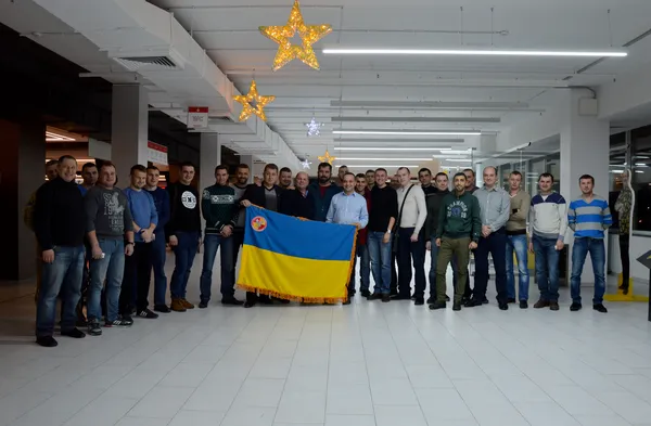 Як волинські атовці дивилися прем'єрний показ фільму про Донецький аеропорт (фото)