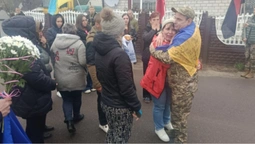 Як на Волині зустріли звільненого з полону воїна Олександра Ковбасюка (фото)