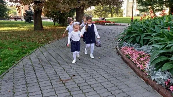 До збору каштанів долучилися всі учні початкових класів ліцею № 4