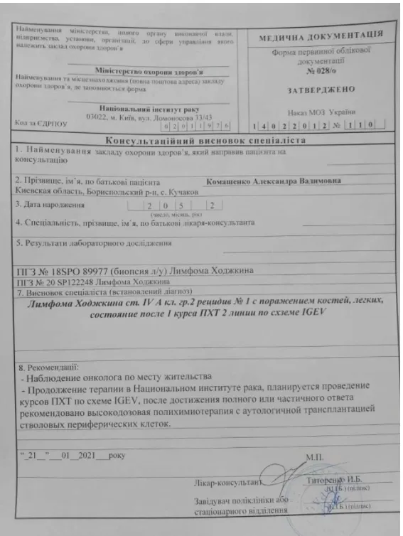 Стався рецидив: лучанин просить допомогти врятувати 18-річну племінницю