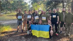 Воїни 100-ї бригади на Сході приєдналися до патріотичного забігу (фото)
