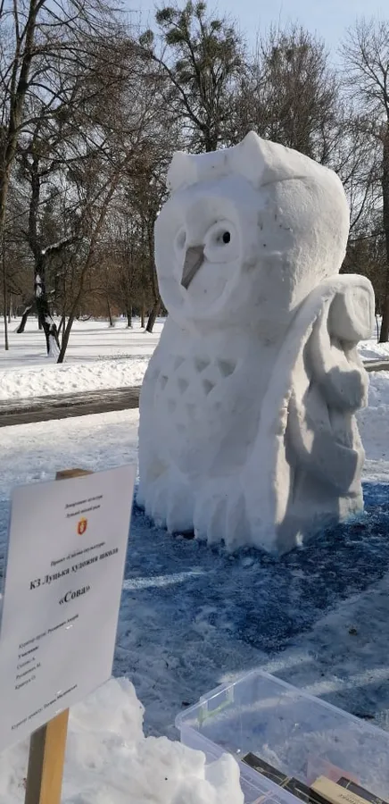 У луцькому парку вручили нагороди творцям снігових скульптур (фото)
